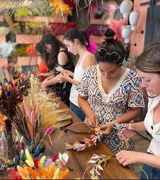 Atelier floral en groupe — Atelier des Fleurs Paris