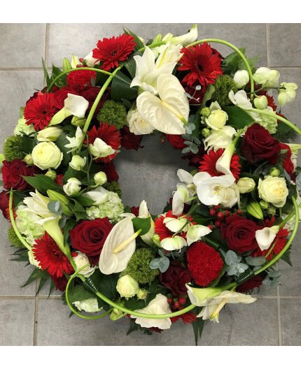 Couronne de fleurs — Compositions deuil Paris