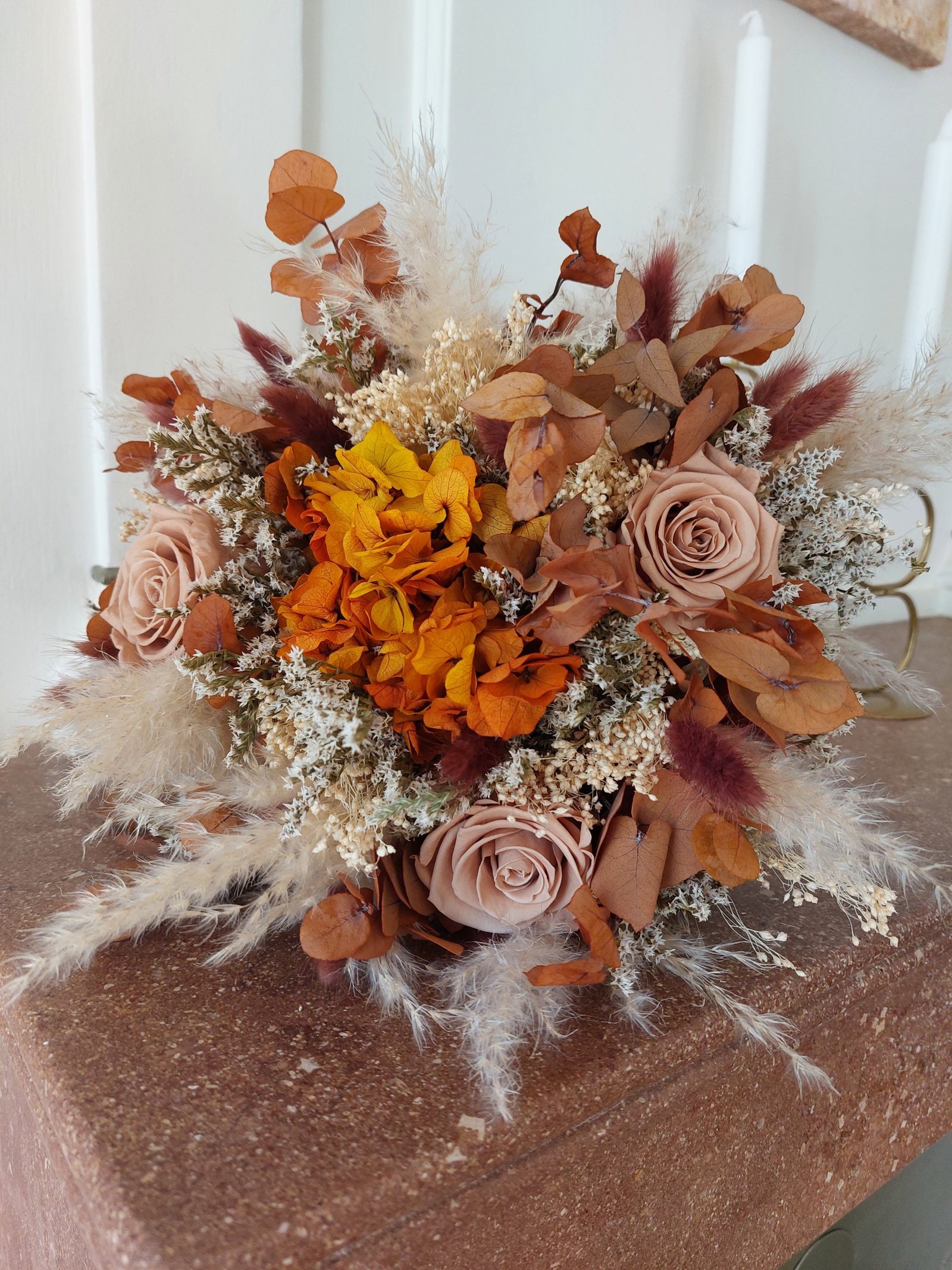 Composition fleurs séchées